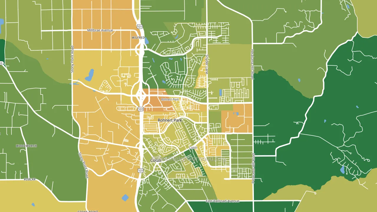 94928, CA block-group voter-turnout map