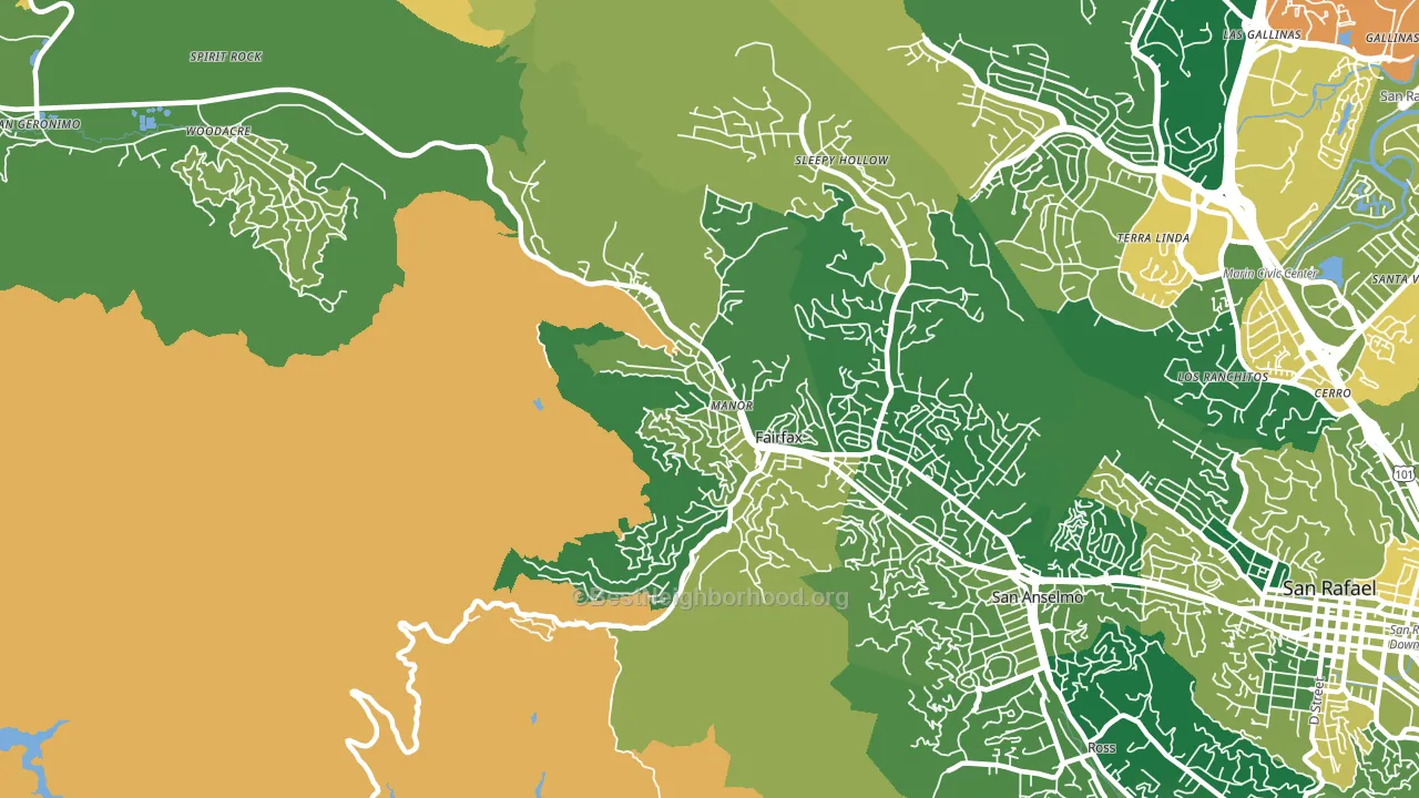 94930, CA block-group voter-turnout map