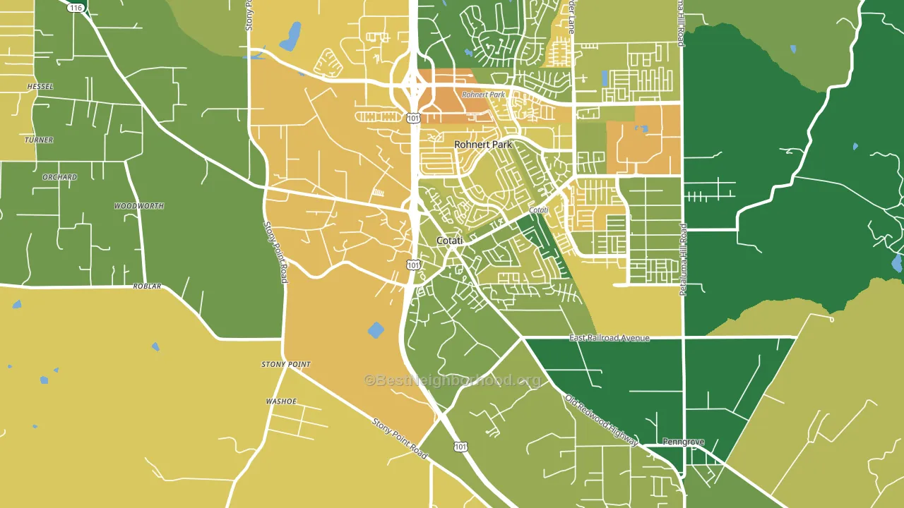 94931, CA block-group voter-turnout map