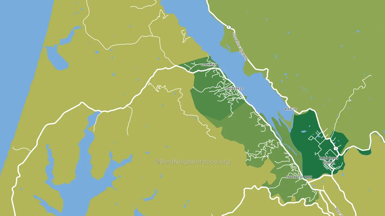 94937, CA block-group voter-turnout map