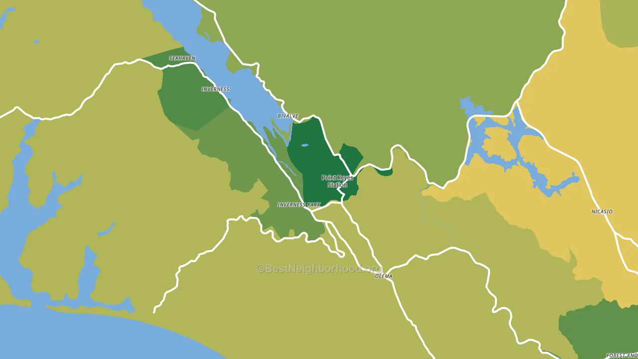 94956, CA block-group voter-turnout map