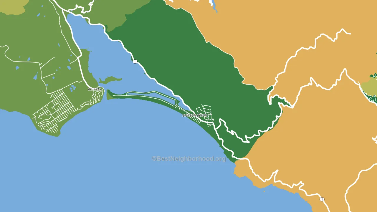 94970, CA block-group voter-turnout map