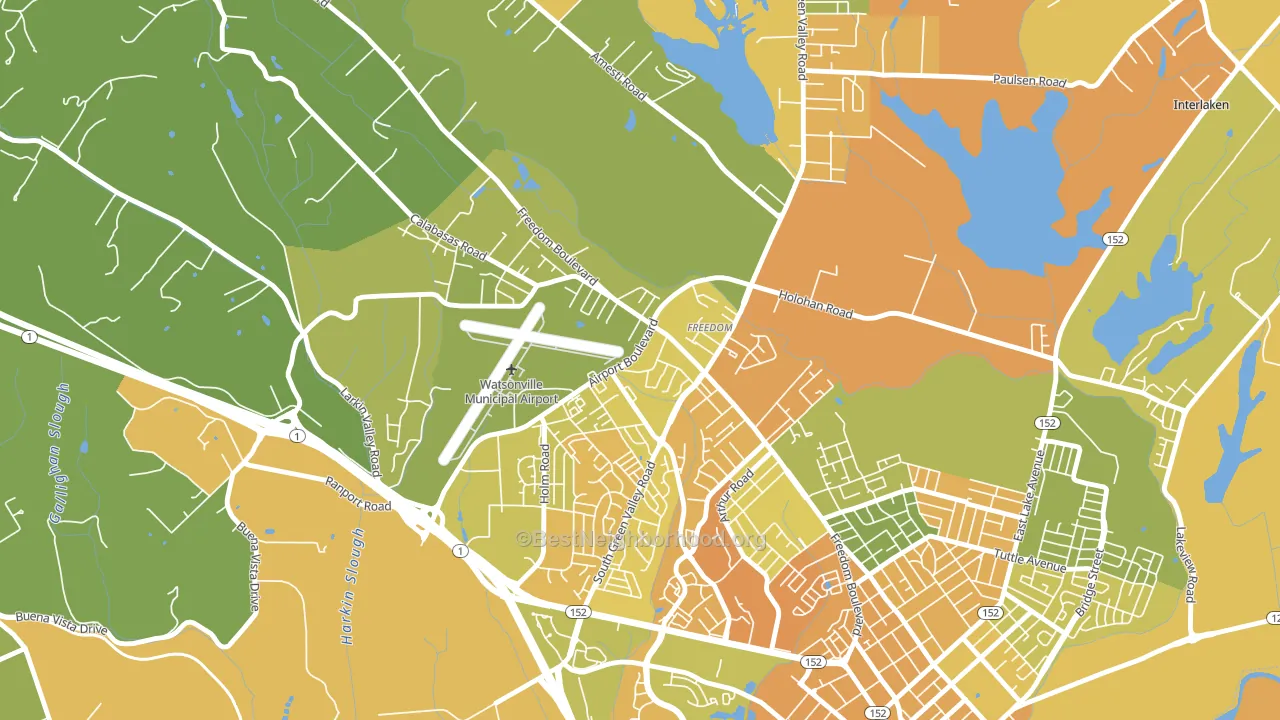 95019, CA block-group voter-turnout map