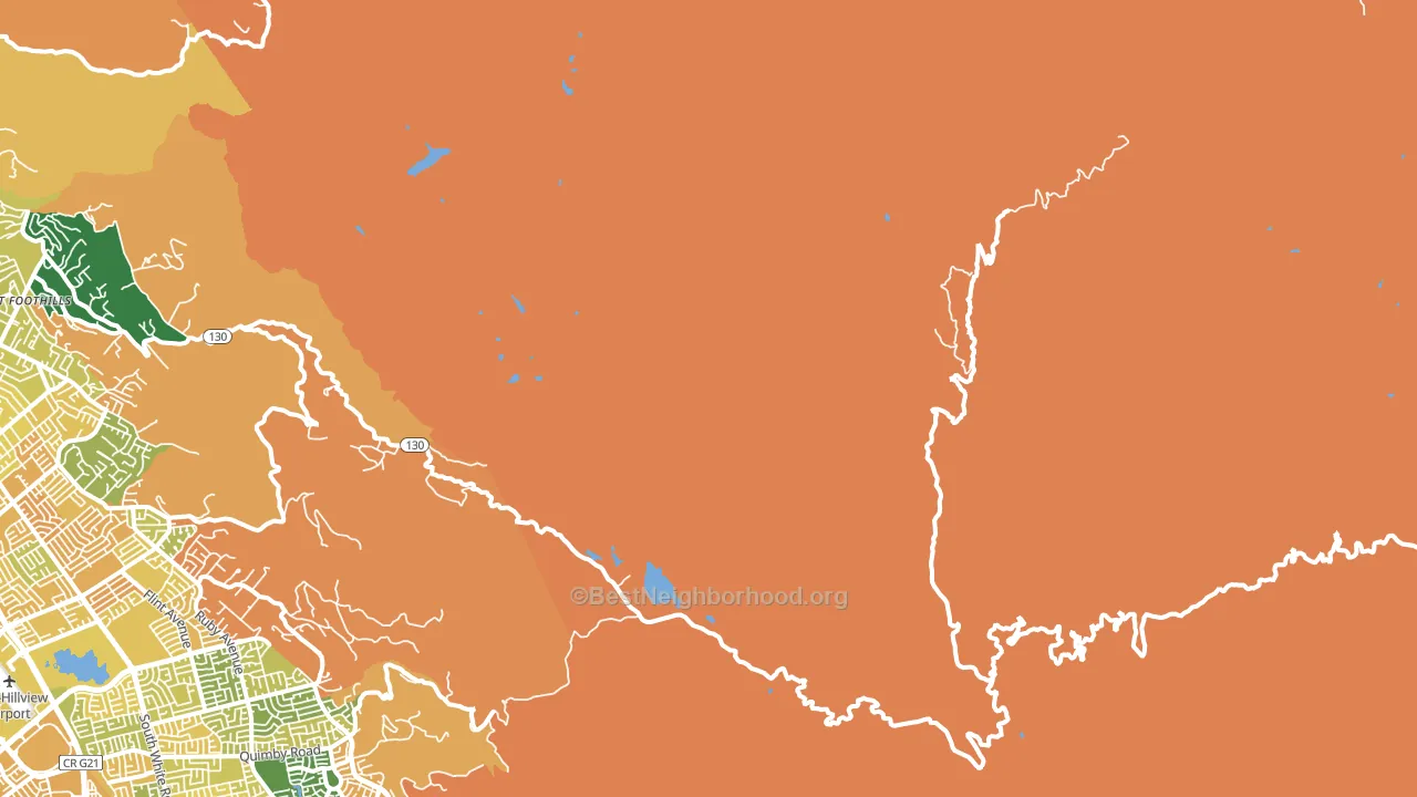 95140, CA block-group voter-turnout map
