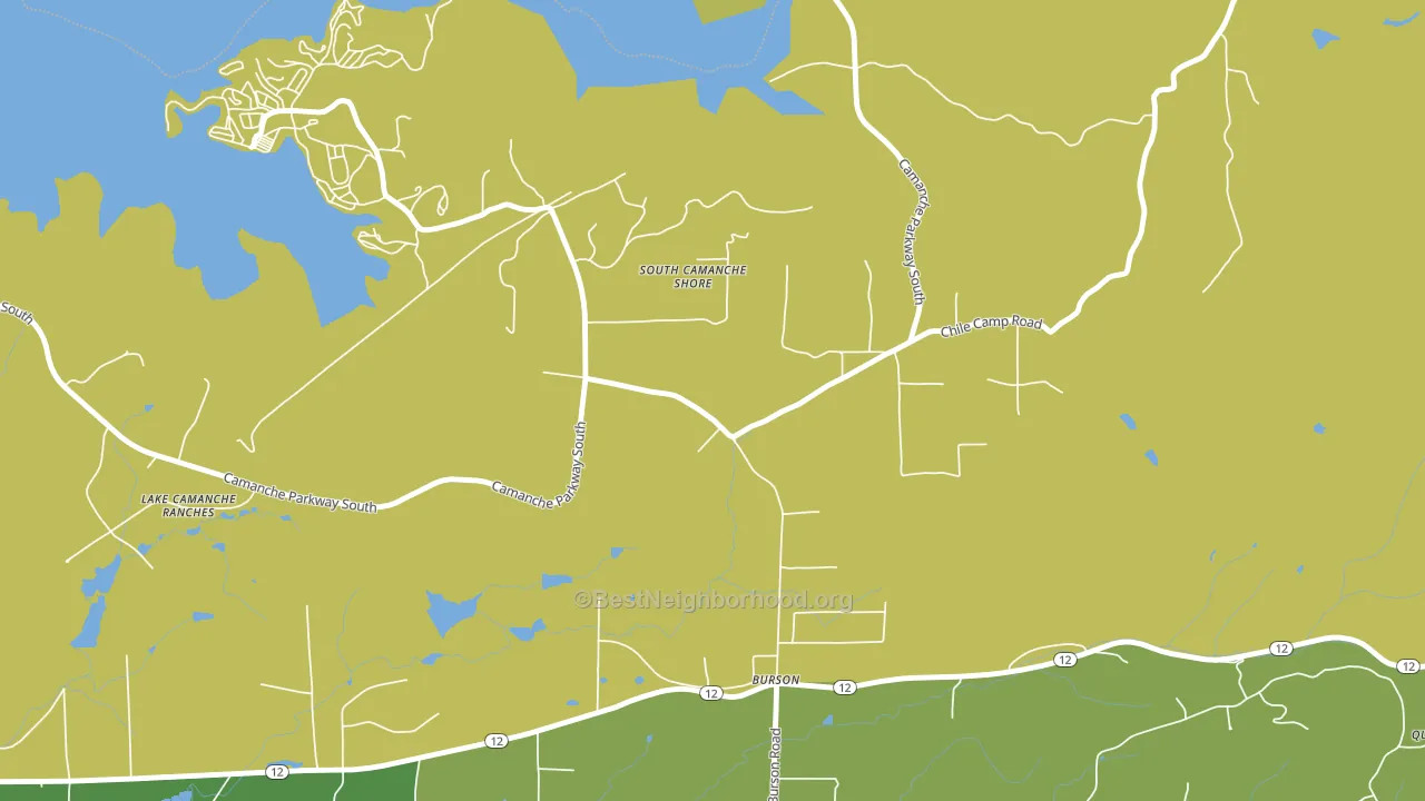 95225, CA block-group voter-turnout map