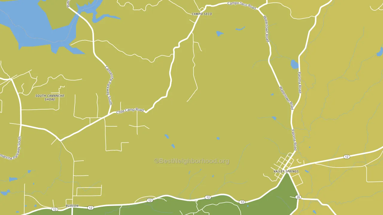 95226, CA block-group voter-turnout map