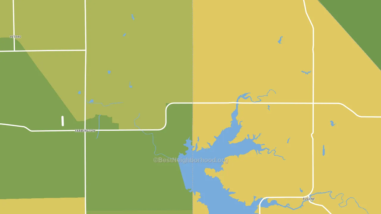 95230, CA block-group voter-turnout map