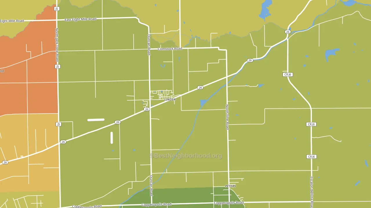 95236, CA block-group voter-turnout map