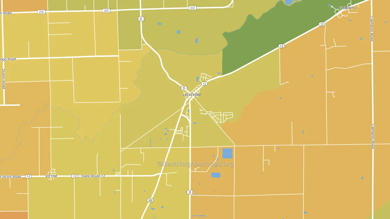 95237, CA block-group voter-turnout map
