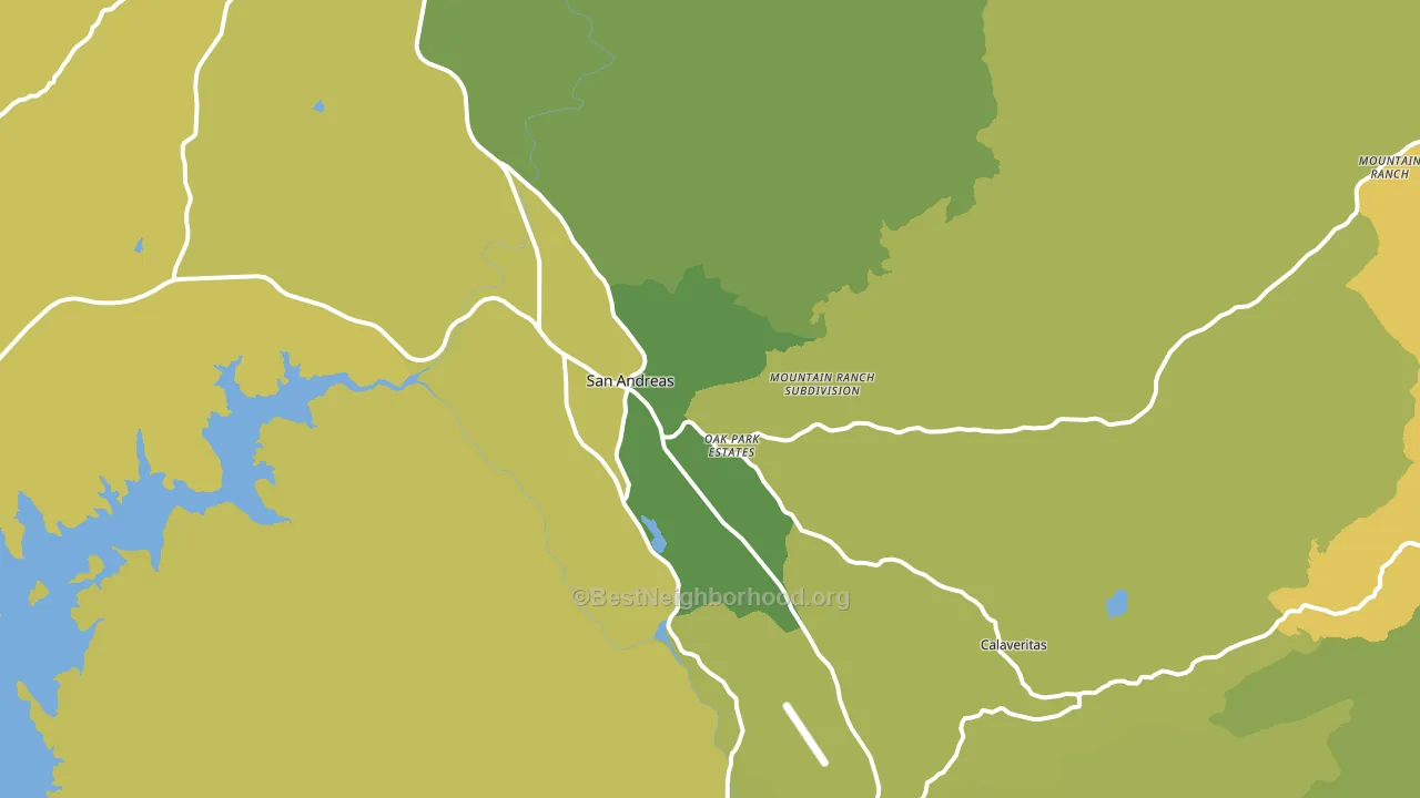 95249, CA block-group voter-turnout map