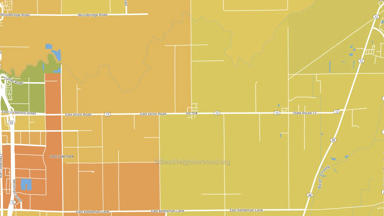 95253, CA block-group voter-turnout map