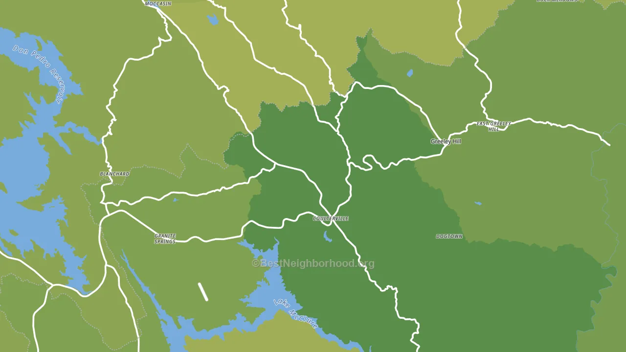 95311, CA block-group voter-turnout map