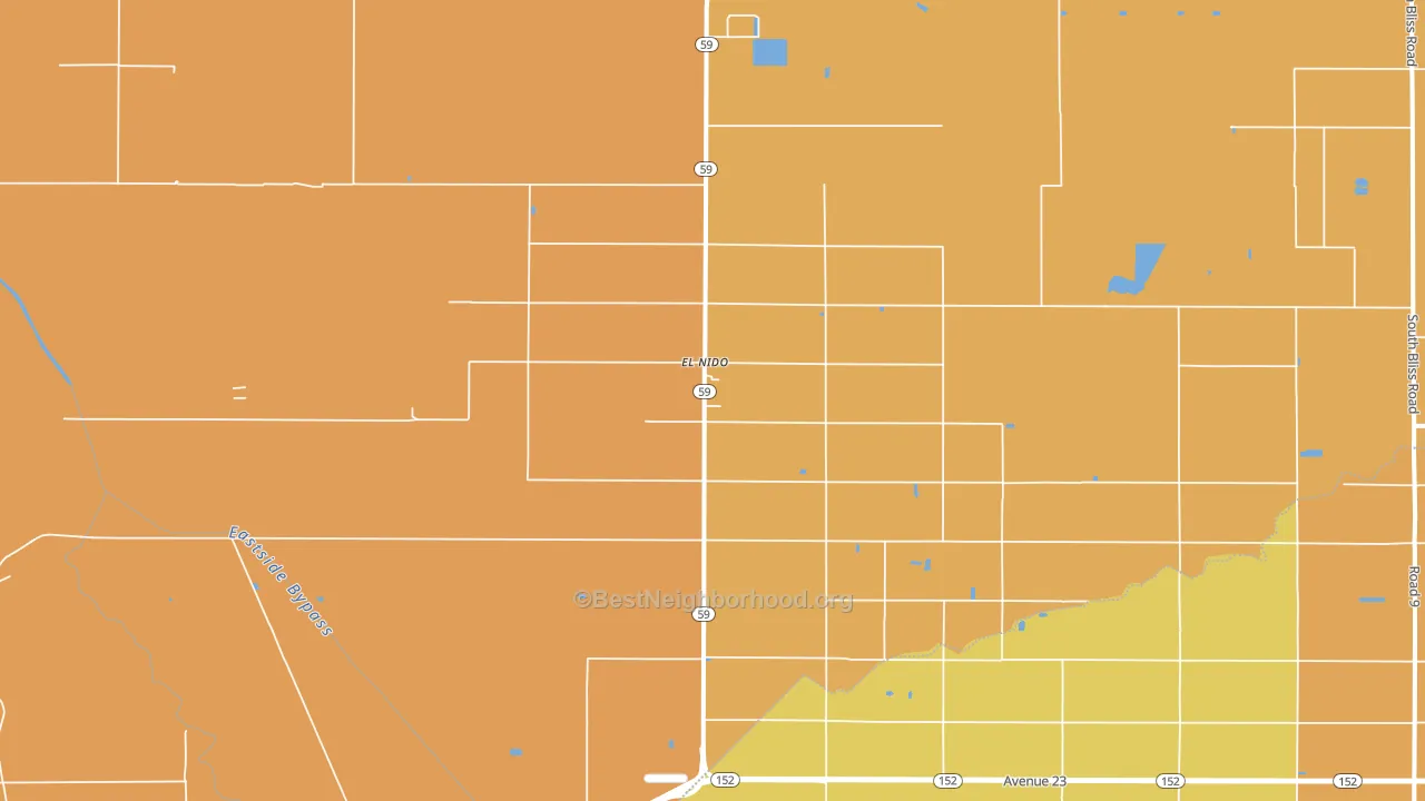 95317, CA block-group voter-turnout map