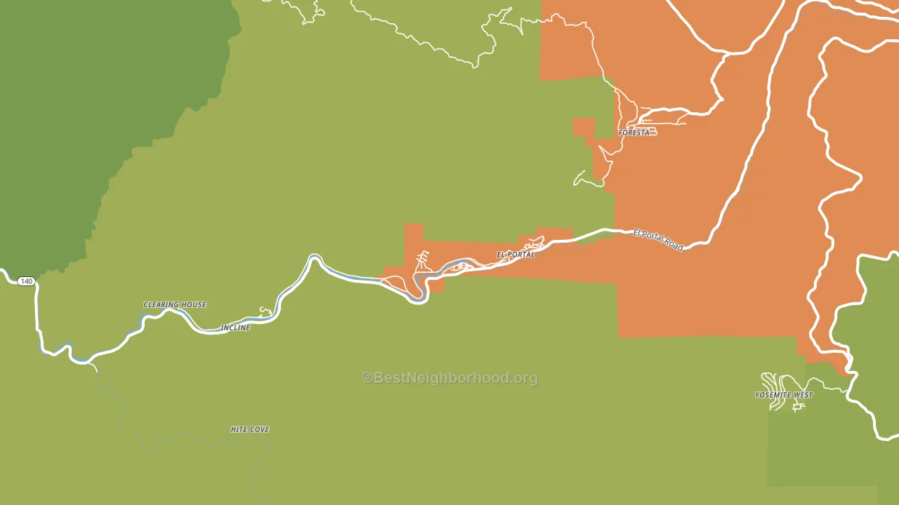95318, CA block-group voter-turnout map