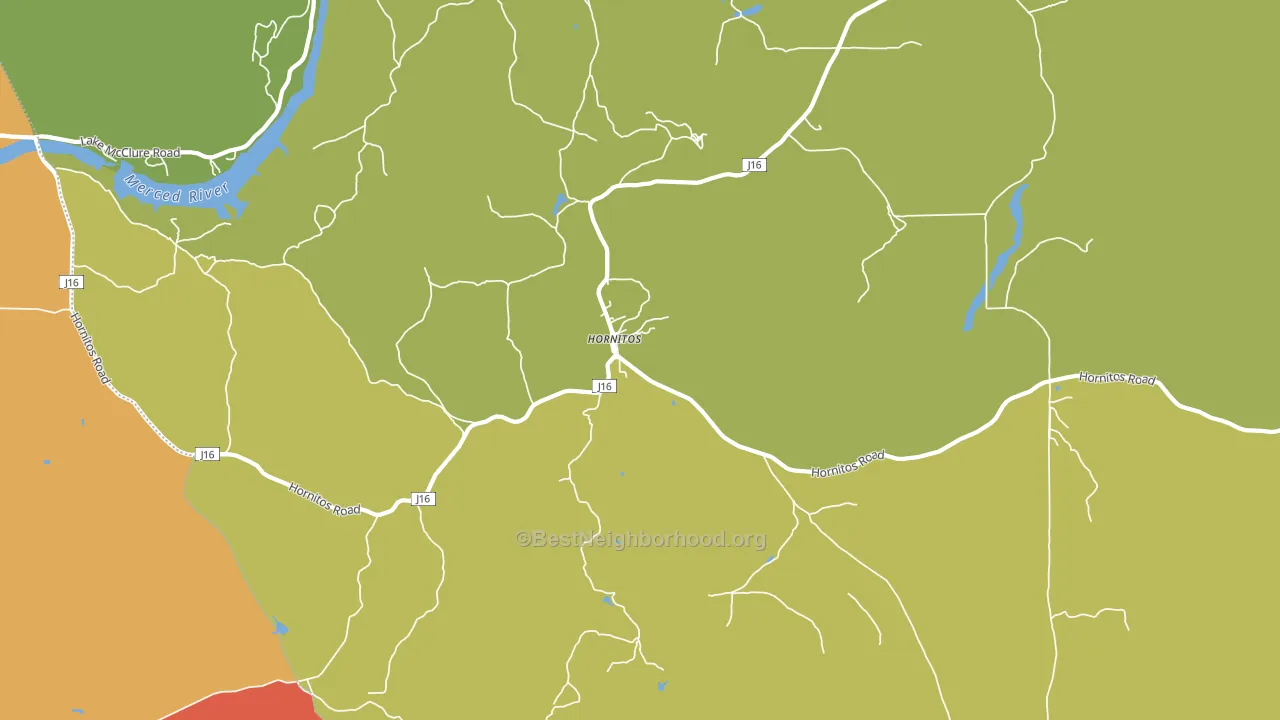 95325, CA block-group voter-turnout map