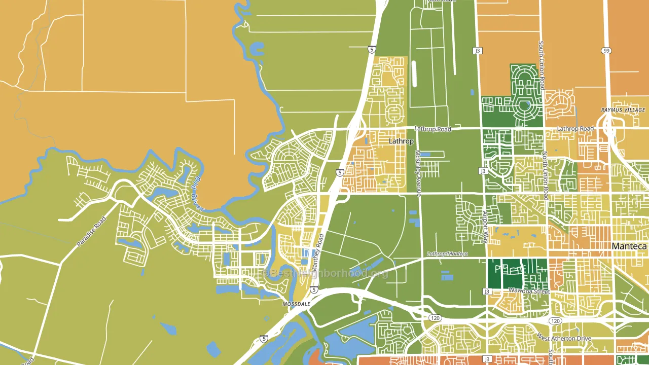 95330, CA block-group voter-turnout map