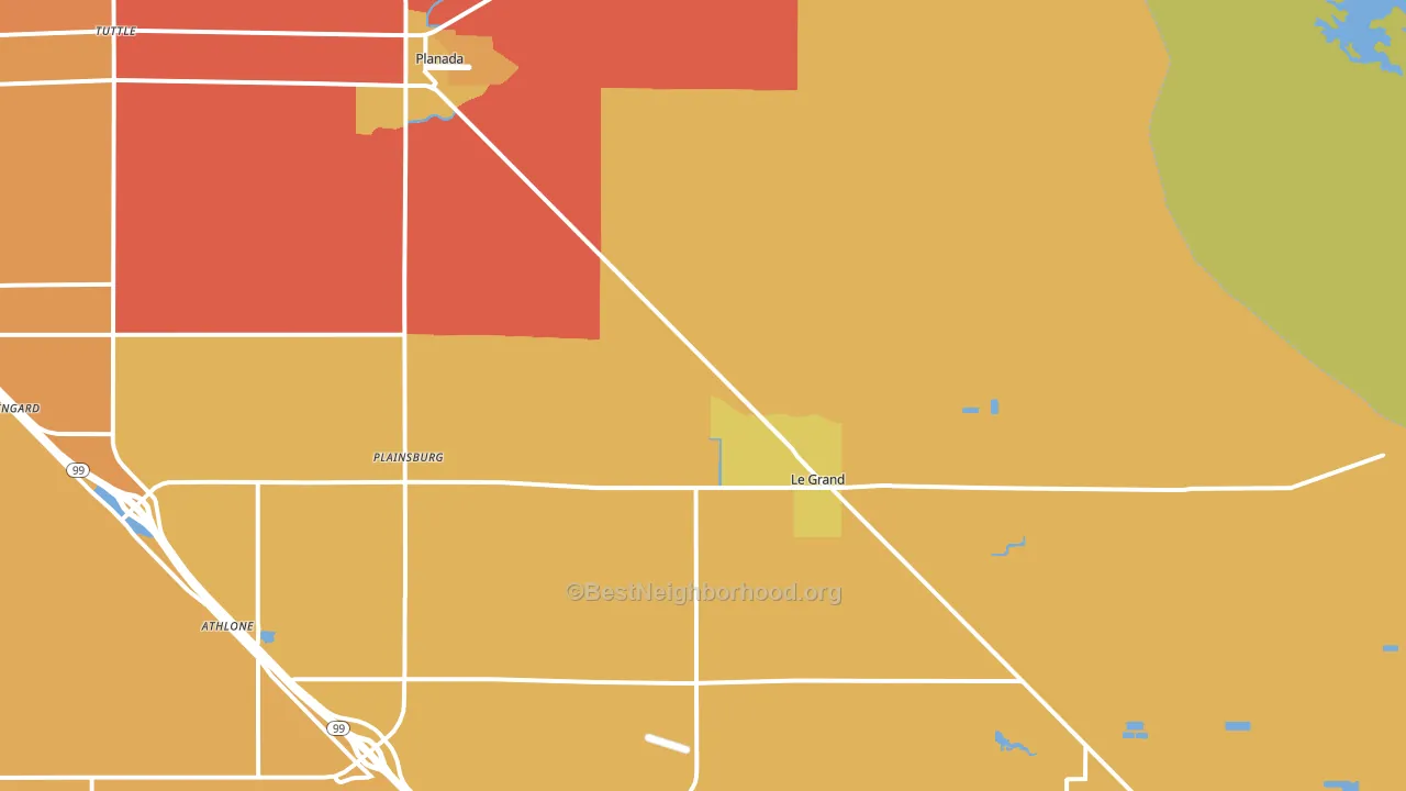 95333, CA block-group voter-turnout map