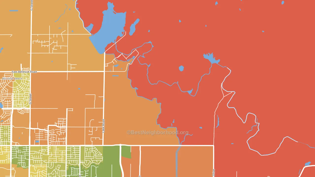 95343, CA block-group voter-turnout map