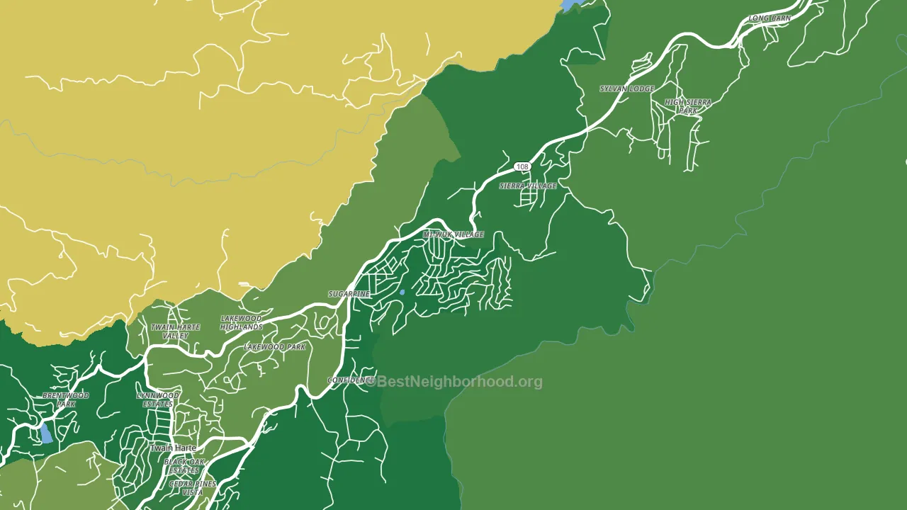 95346, CA block-group voter-turnout map