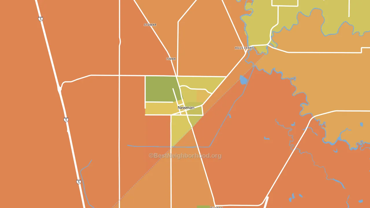 95360, CA block-group voter-turnout map