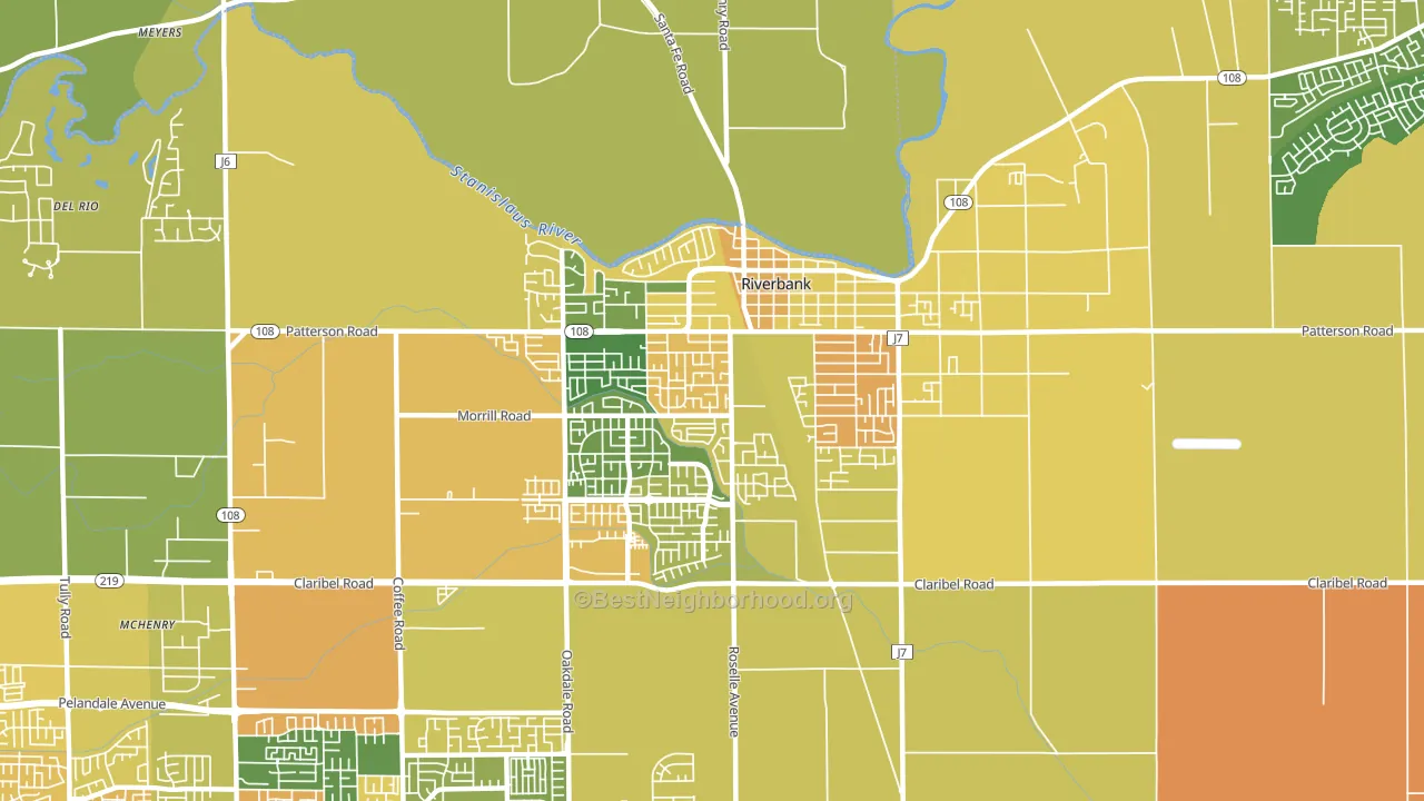 95367, CA block-group voter-turnout map