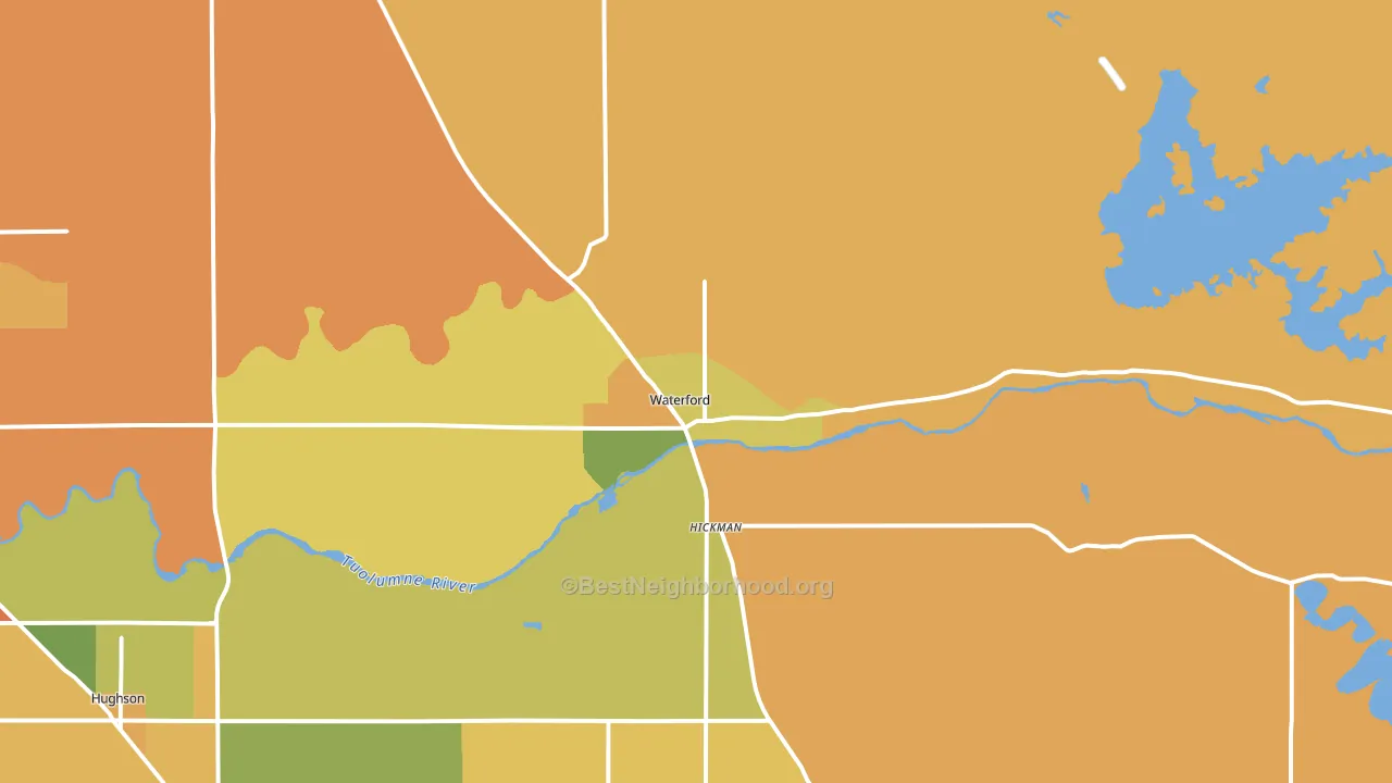 95386, CA block-group voter-turnout map