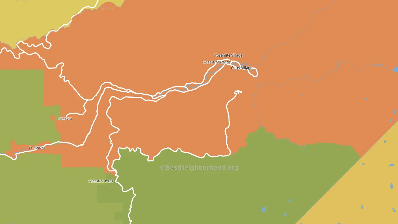 95389, CA block-group voter-turnout map