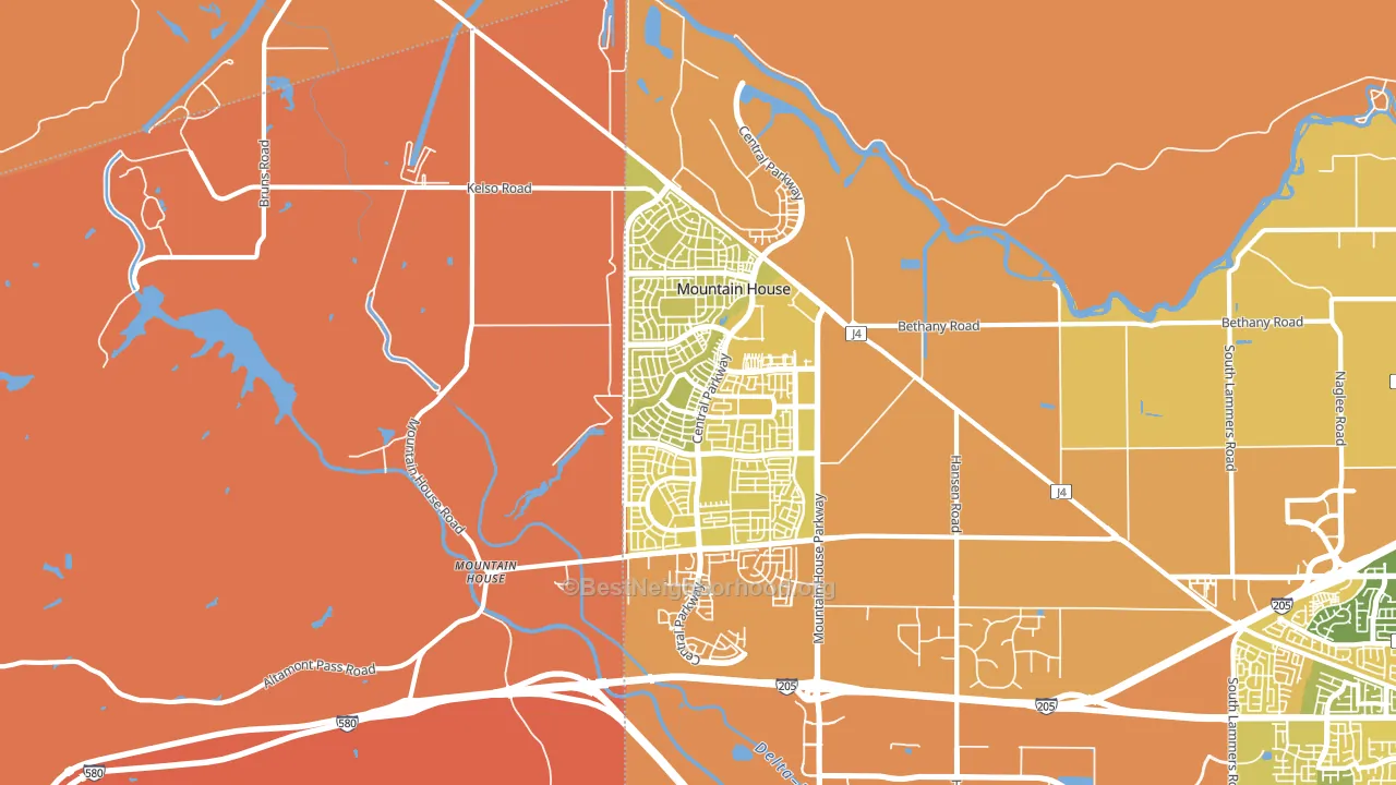 95391, CA block-group voter-turnout map