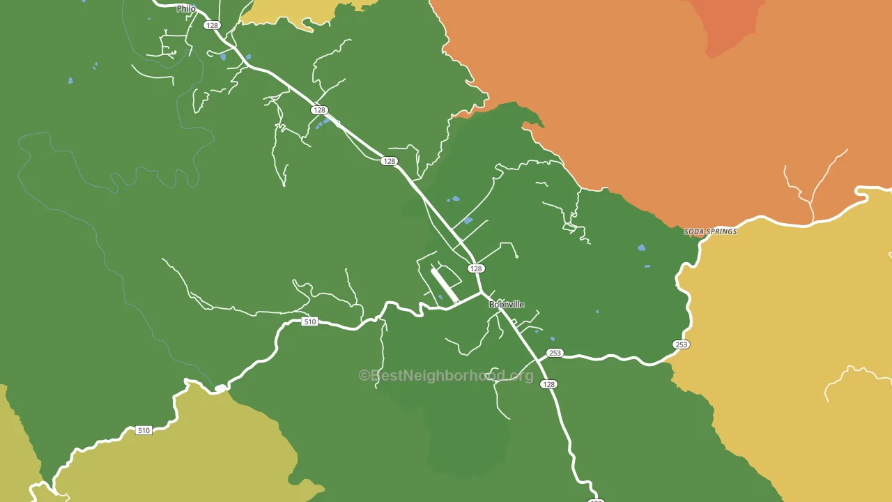 95415, CA block-group voter-turnout map
