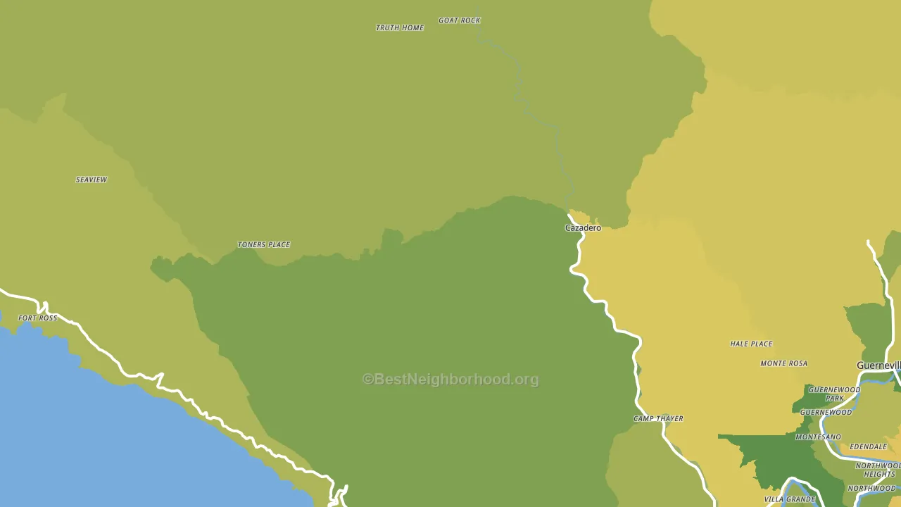 95421, CA block-group voter-turnout map