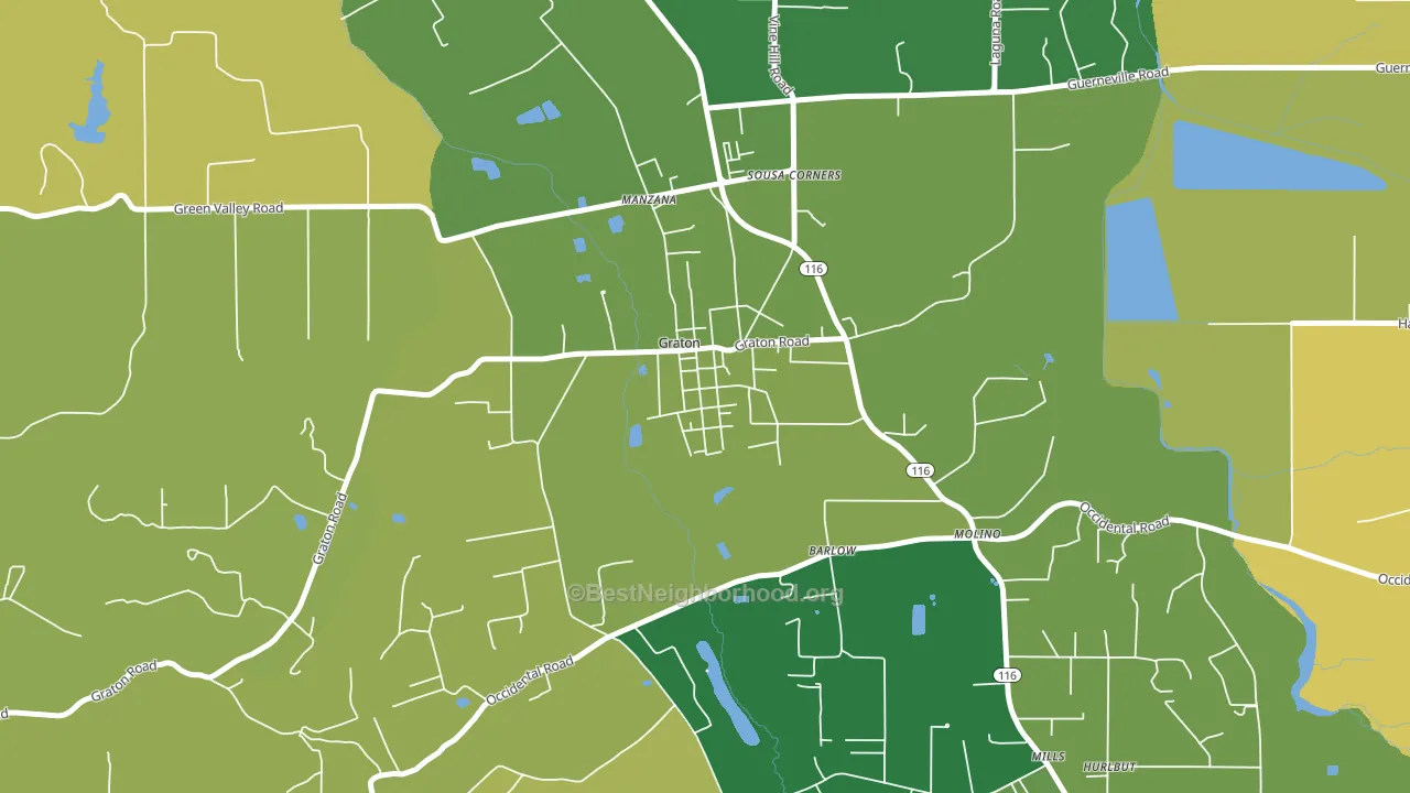 95444, CA block-group voter-turnout map