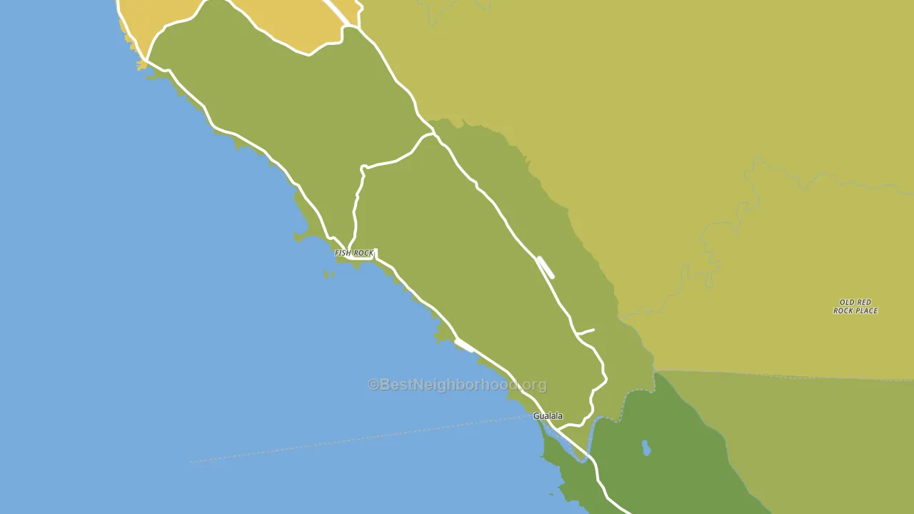 95445, CA block-group voter-turnout map