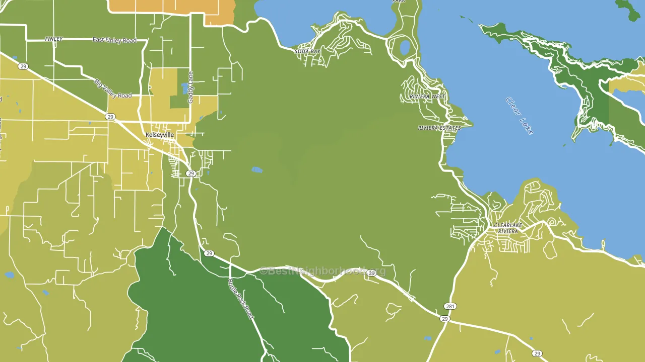 95451, CA block-group voter-turnout map
