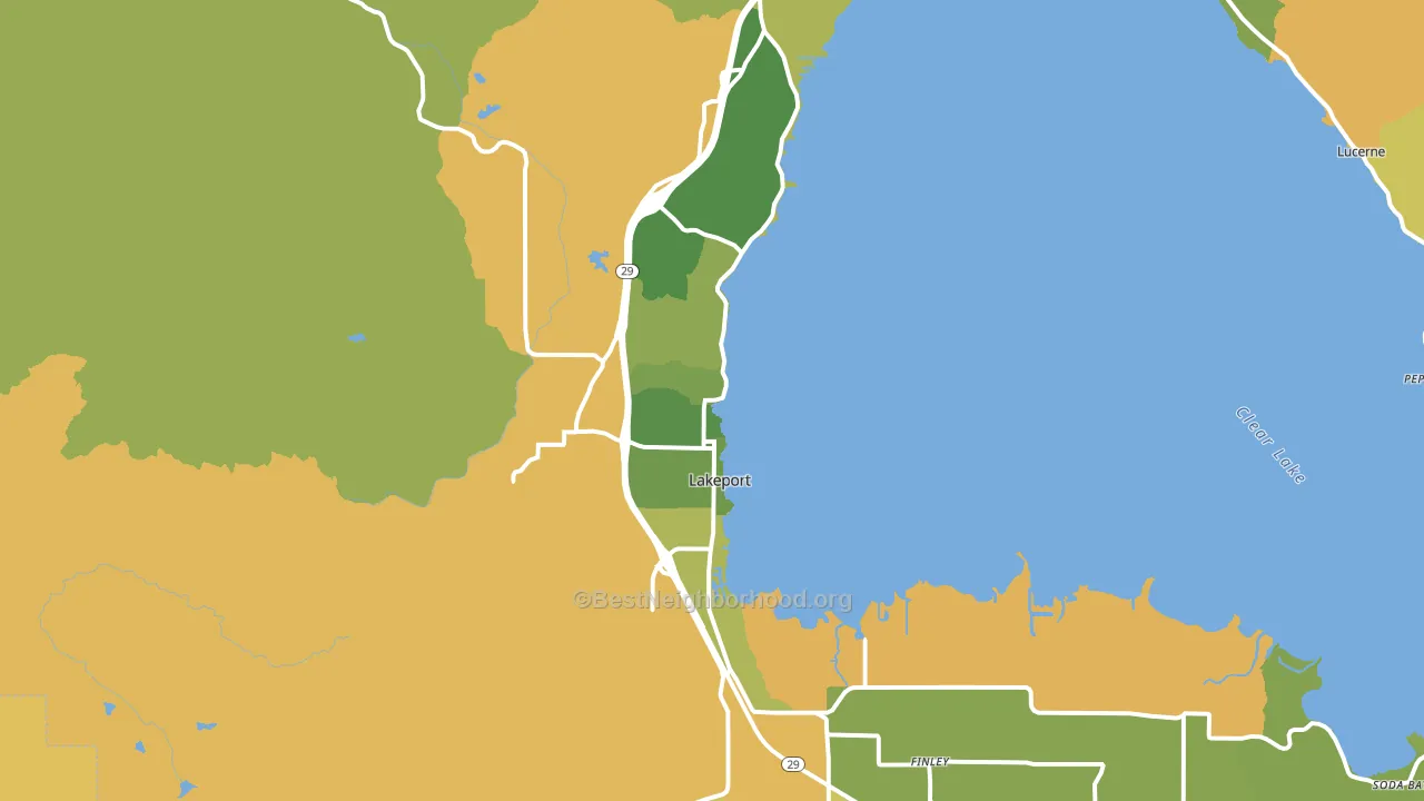 95453, CA block-group voter-turnout map