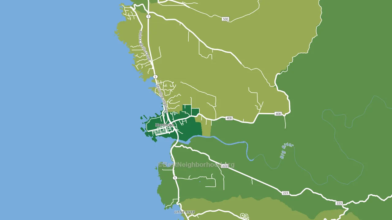 95460, CA block-group voter-turnout map