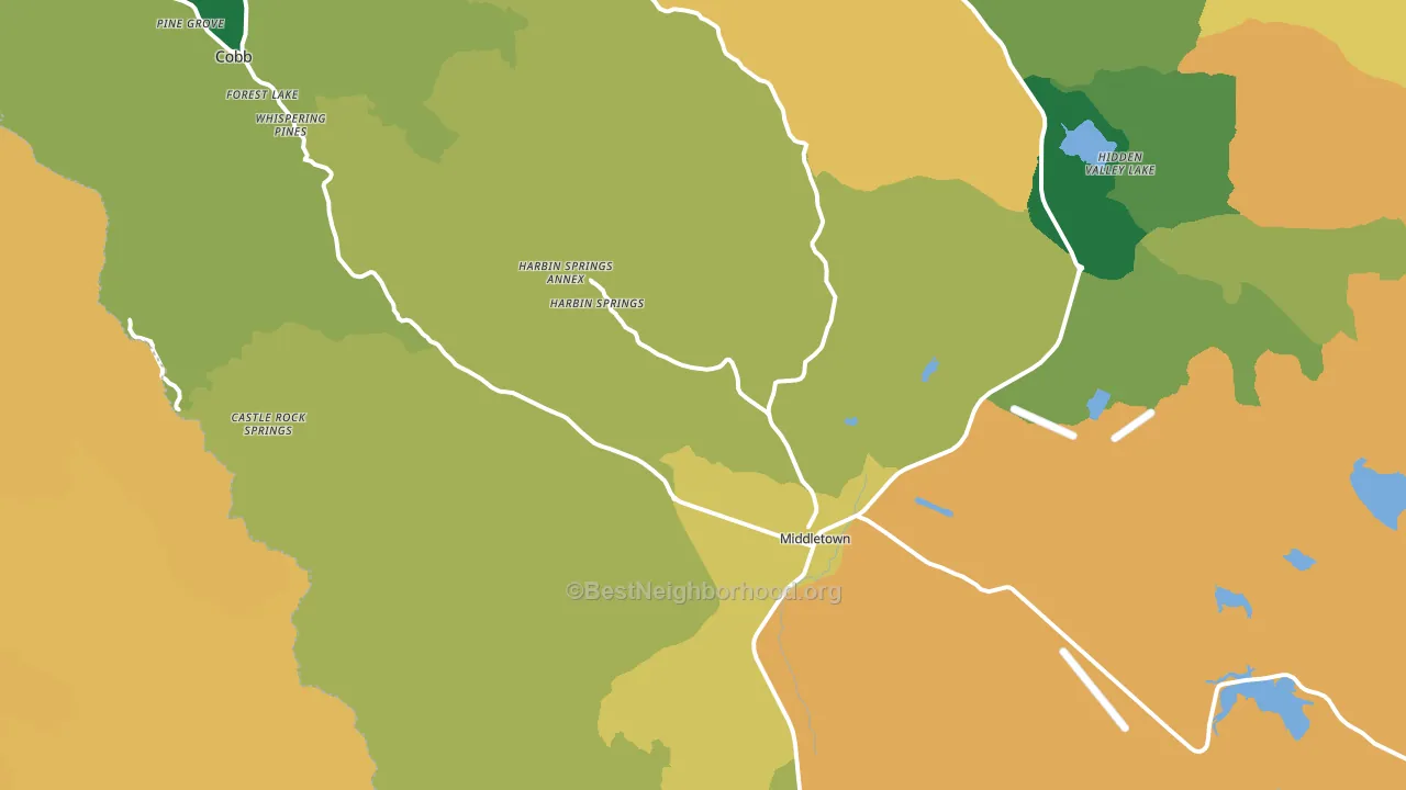 95461, CA block-group voter-turnout map