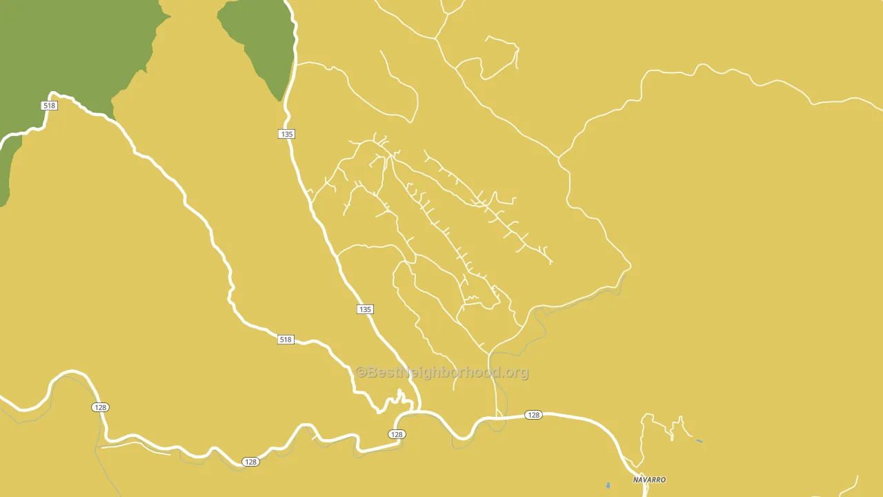 95463, CA block-group voter-turnout map