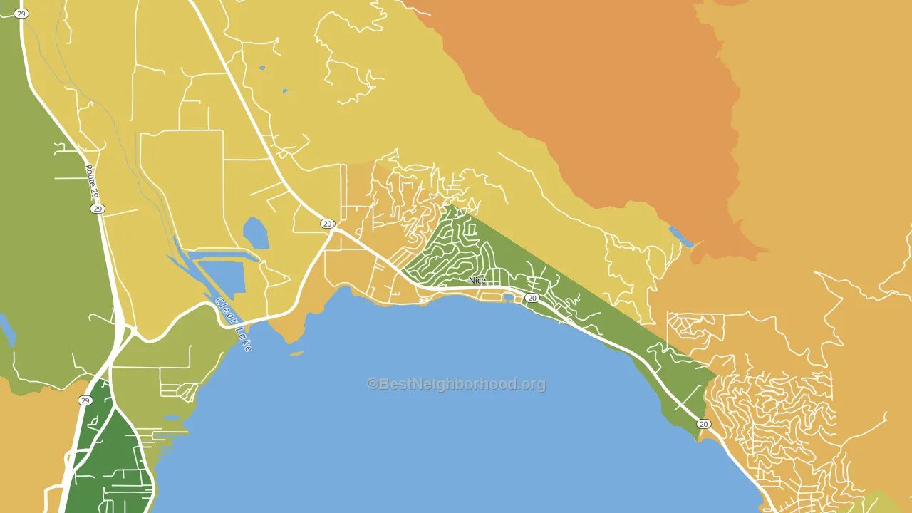 95464, CA block-group voter-turnout map