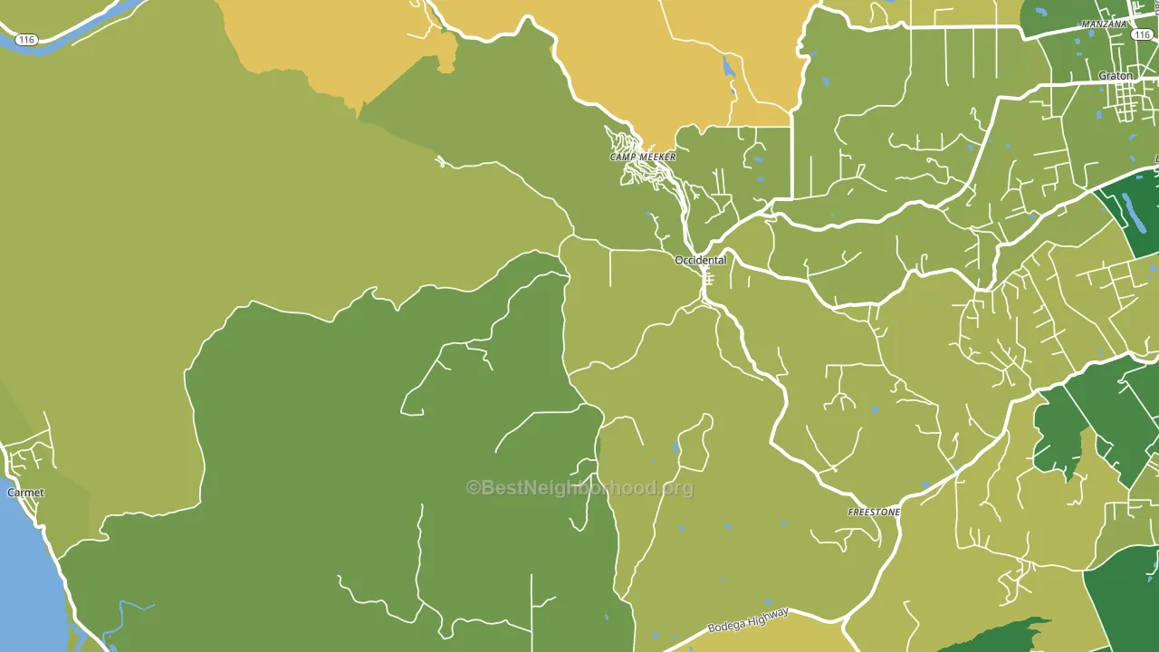 95465, CA block-group voter-turnout map