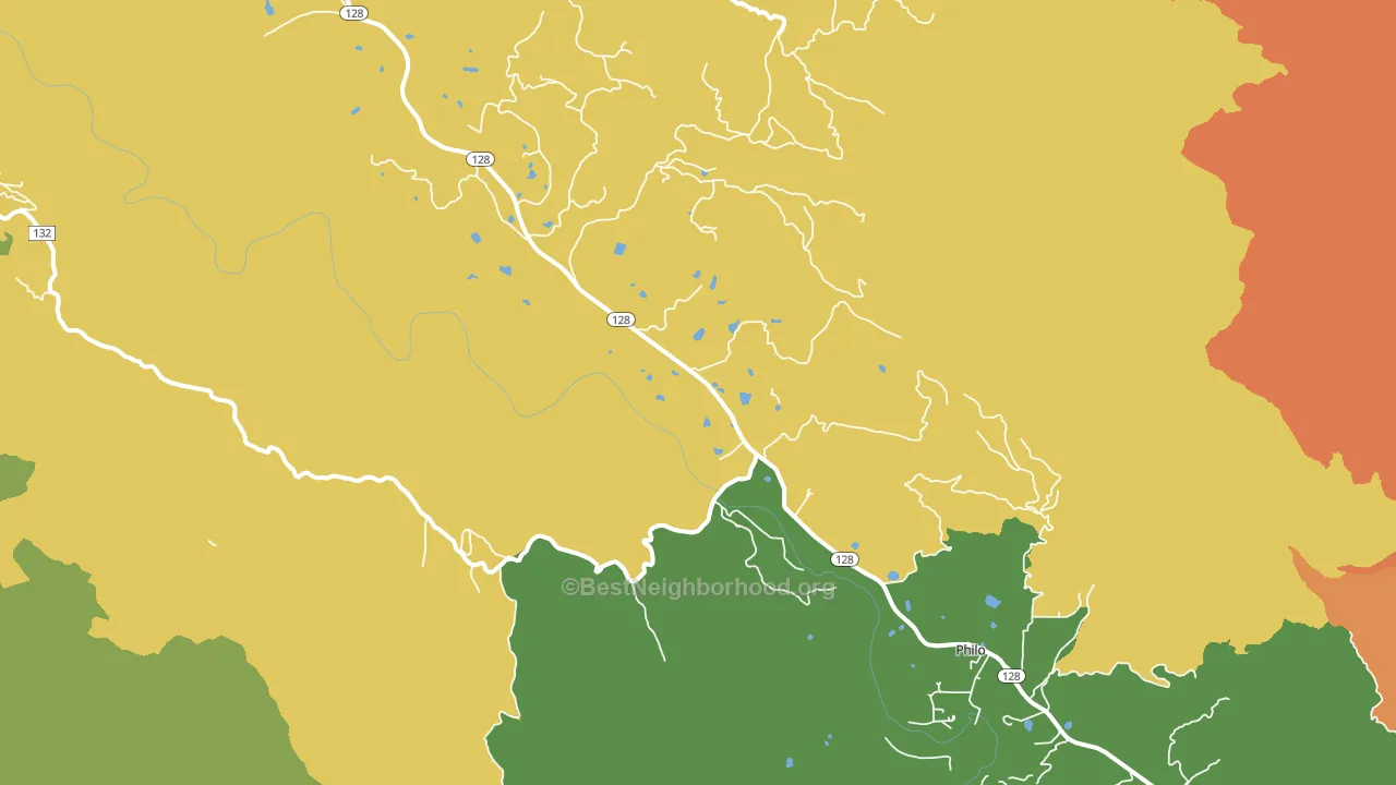 95466, CA block-group voter-turnout map