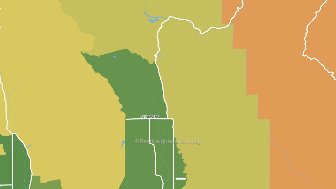 95469, CA block-group voter-turnout map