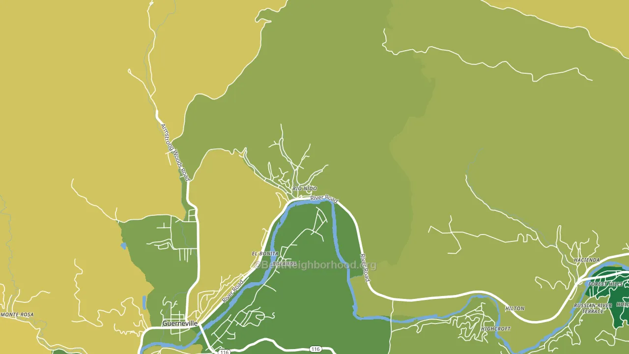 95471, CA block-group voter-turnout map