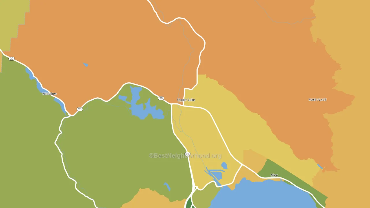 95485, CA block-group voter-turnout map