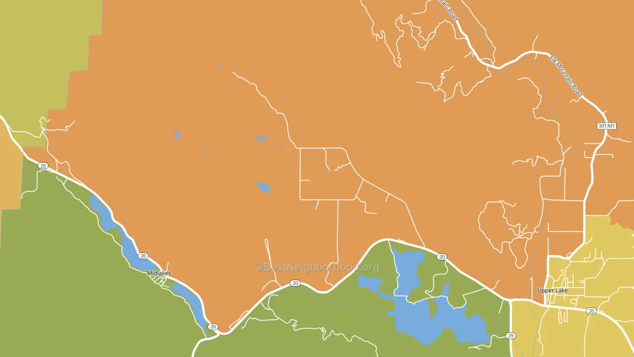 95493, CA block-group voter-turnout map