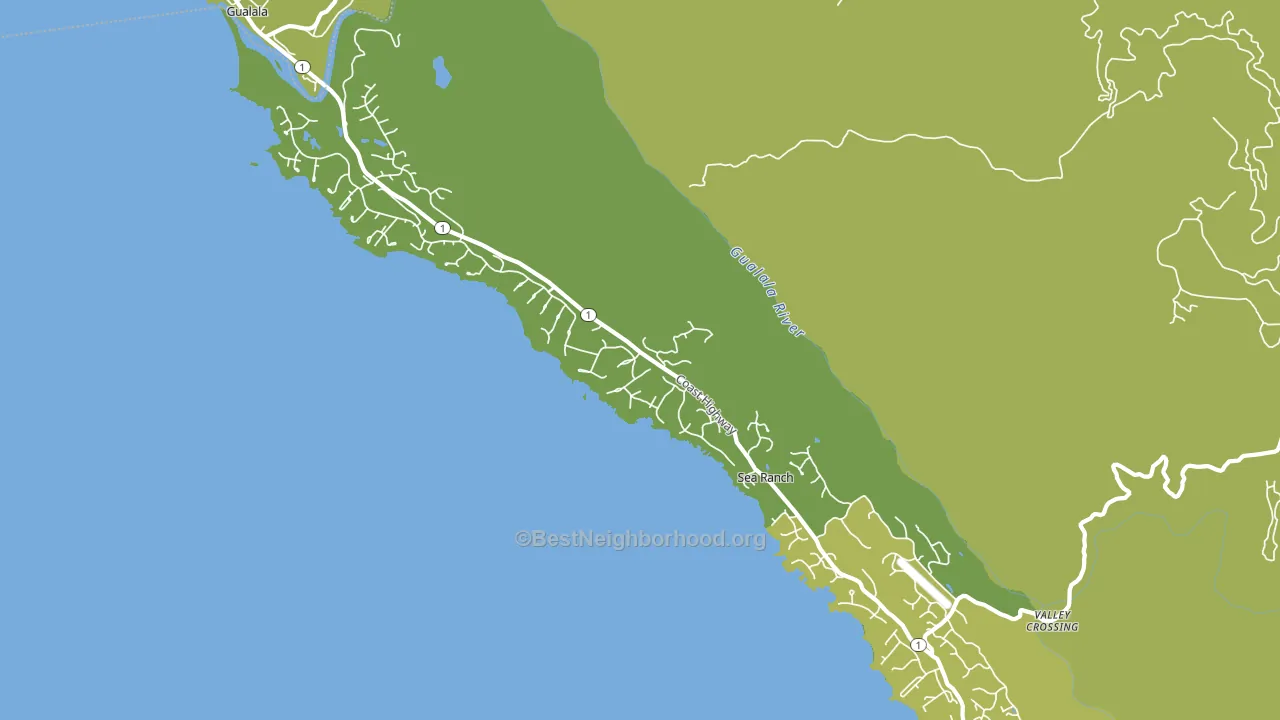 95497, CA block-group voter-turnout map
