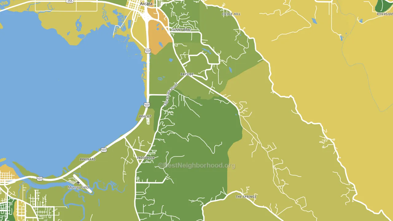 95524, CA block-group voter-turnout map
