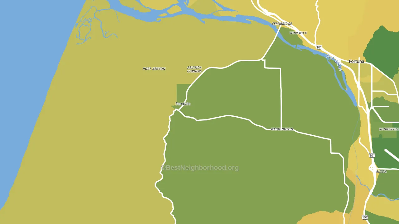 95536, CA block-group voter-turnout map