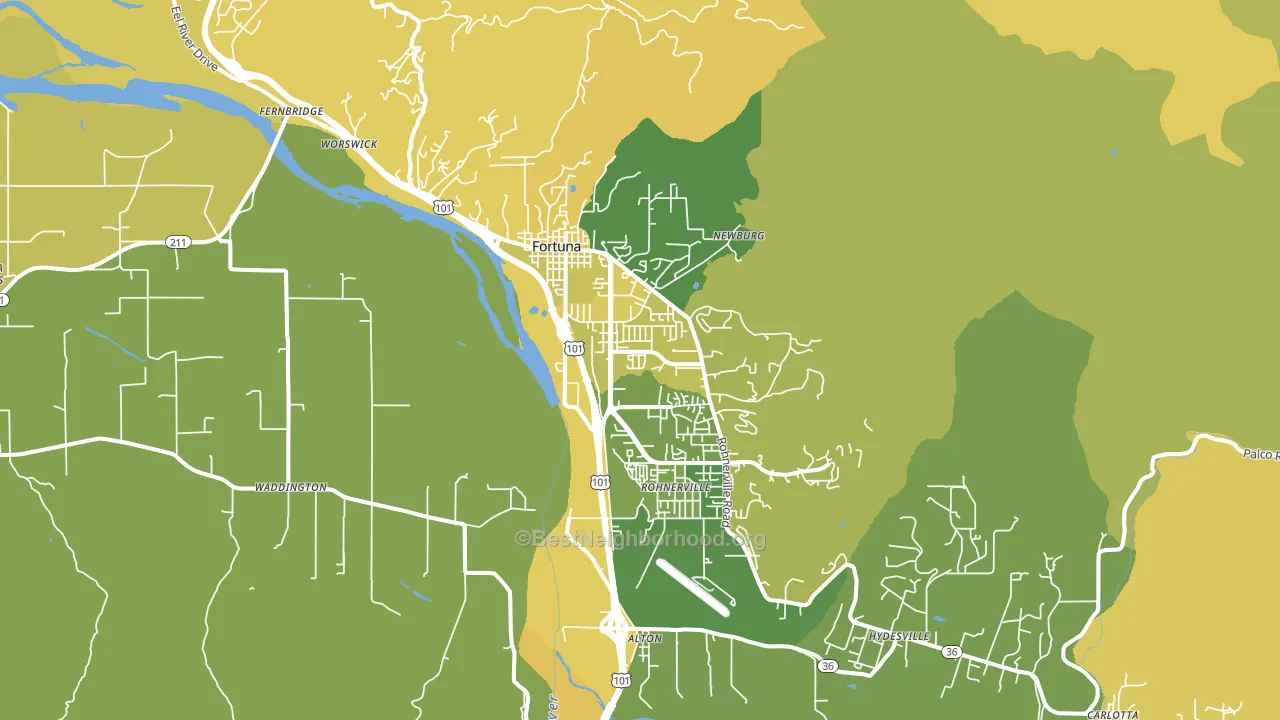 95540, CA block-group voter-turnout map
