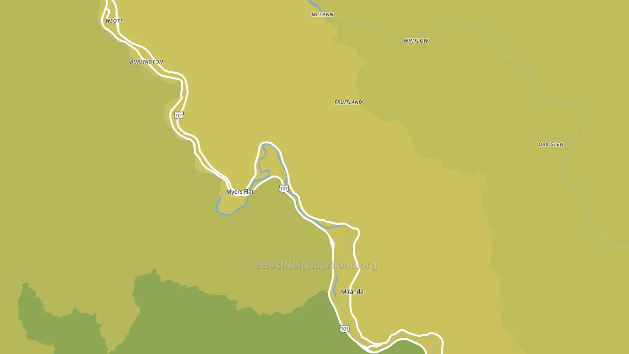 95554, CA block-group voter-turnout map