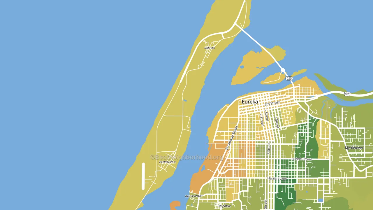 95564, CA block-group voter-turnout map